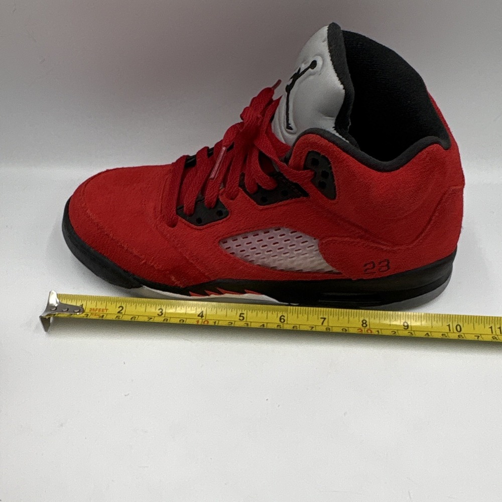 Jordan Air Jordan 5 Retro Mid Raging Bull Sneakers 5.5Y Red Black 440888-600 - Picture 8 of 11